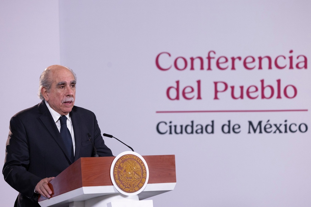 Pablo Gómez en conferencia 'mañanera'