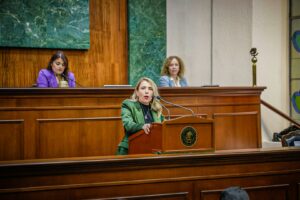 Roxana Rubio en el Congreso del Estado de Sinaloa
