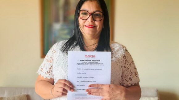 Paulina Saiz se registra para buscar la Coordinación de Morena en Salvador Alvarado, Sinaloa