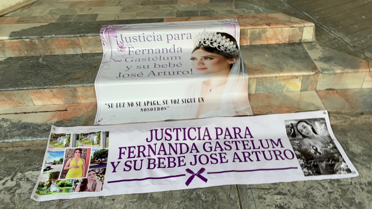 ¡Justicia para María Fernanda y bebé! Familiares se plantan en la FGE de Los Mochis