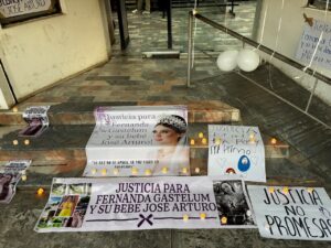 ¡Justicia para María Fernanda y bebé! Familiares se plantan en la FGE de Los Mochis