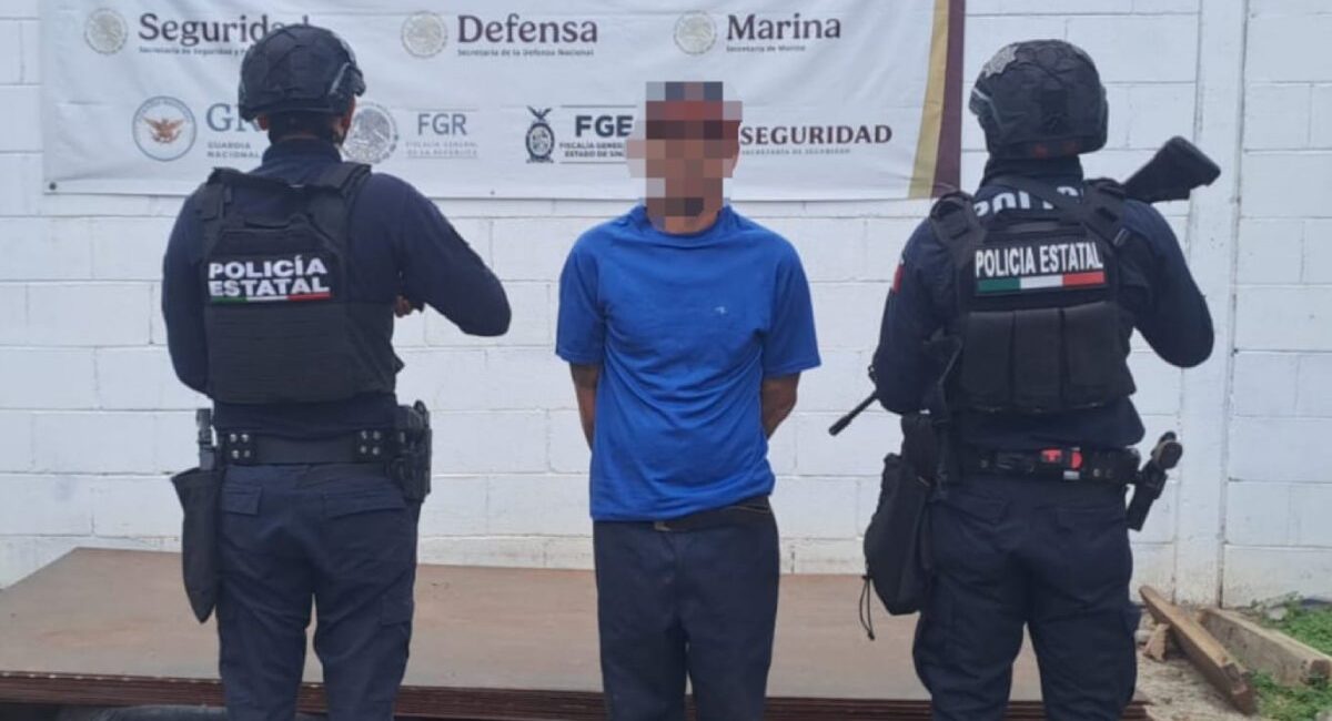 Policías Estatales detienen a hombre con orden de aprehensión vigente en Bellavista, en Culiacán, Sinaloa