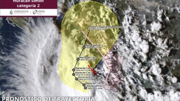 Huracán “Simón” viene lento a Sinaloa; pegaría entre Elota, San Ignacio y Mazatlán el miércoles o jueves: Protección Civil Nacional
