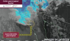 “Rachel” toca tierra en Baja California como ciclón post tropical