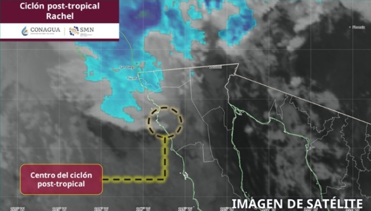 "Rachel" toca tierra en Baja California como ciclón post tropical