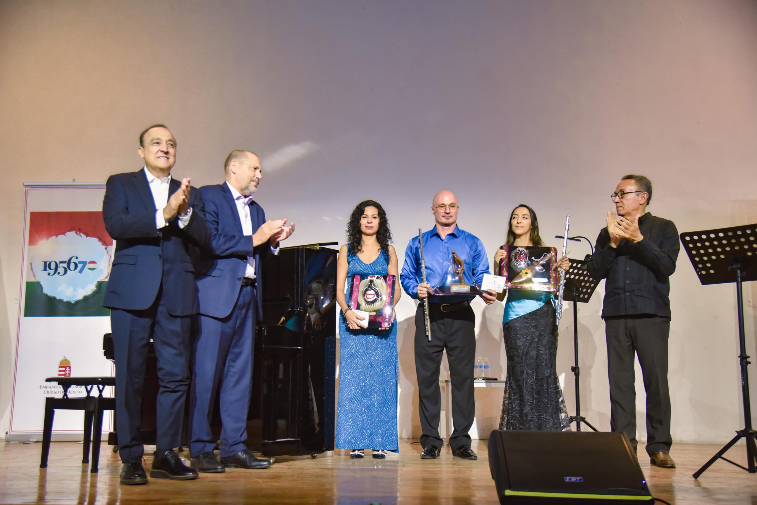 Se reapertura el Teatro Ingenio de Los Mochis con Grupo "Fúvola Trio" de piano y flauta
