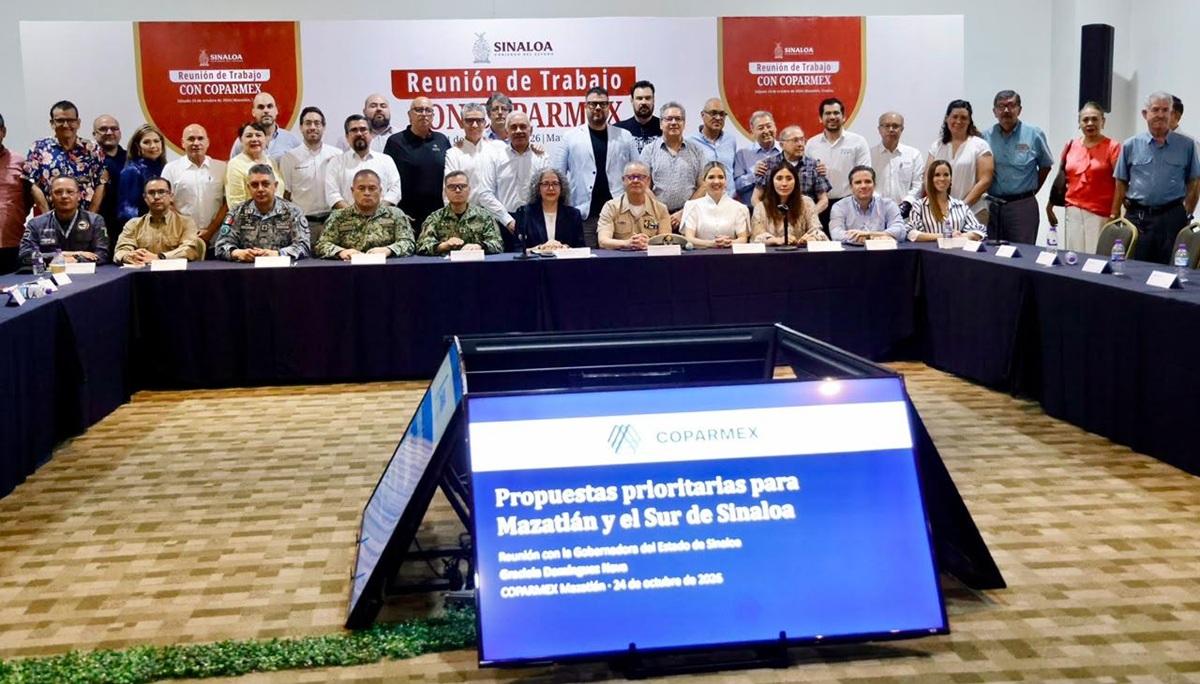 Reunión de la gobernadora con Coparmex y Canirac en Mazatlán