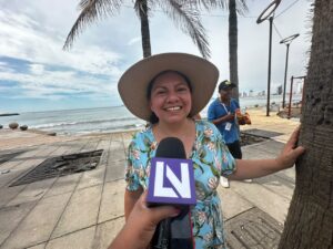 Rosario Hernández, turista de Estado de México, en Mazatlán