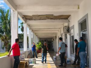 Se desprende enjarre del Palacio Municipal de Mazatlán