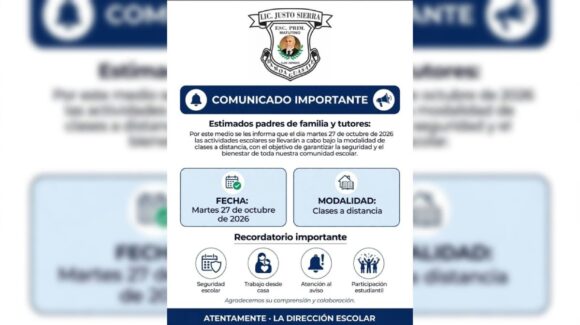 Secundaria Primero de Mayo realizó clases a distancia ante operativo de Marina en Estación Bamoa, Guasave, Sinaloa