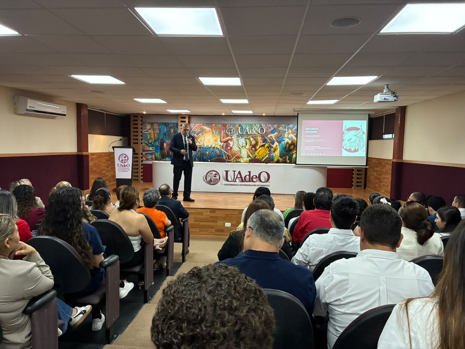Segundo informe de labores de Ricardo Bojórquez al frente de UAdeO Los Mochis