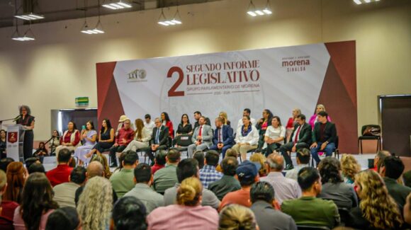Morena reporta 46 iniciativas y 27 decretos aprobados en su Segundo Informe Legislativo