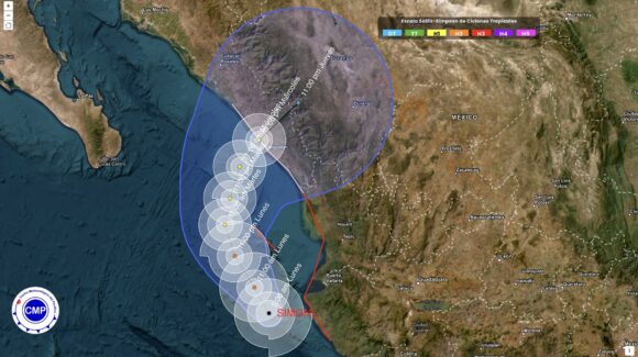Continúa la probabilidad de que ‘Simón’ recuerve hacia Sinaloa a mitad de semana