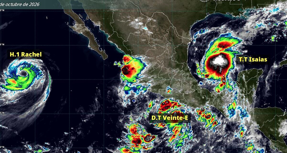Depresión tropical 20-E apunta hacia Sinaloa; se convertirá en el huracán ‘Simon’