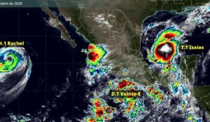 Depresión tropical 20-E apunta hacia Sinaloa; hoy se convertiría en tormenta tropical ‘Simon’