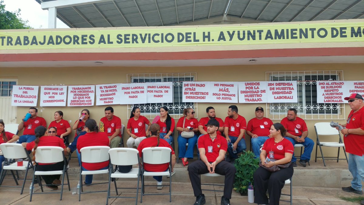 sindicato del ayuntamiento de mocorito para labores por falta de pago de quincena
