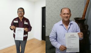 Sixto Rosas Hernández y Carlos Valle Saracho se registran en Morena por la Coordinación Municipal de Ahome