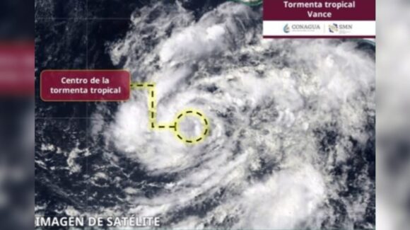 Se forma la tormenta tropical ‘Vance’ en el Pacífico; podría intensificarse de forma rápida