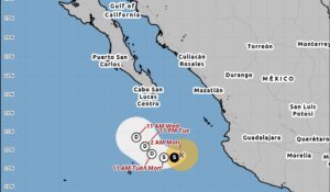 ‘Trudy’ se degrada a tormenta tropical; mantiene trayectoria hacia BCS, no se espera influencia del sistema en Sinaloa: PC Estatal
