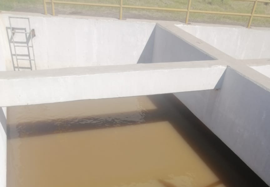 Turbiedad de agua en la Planta Potabilizadora Miravalles, en Mazatlán