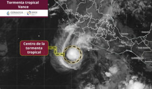 Circulación de la tormenta tropical ‘Vance’ refuerza la probabilidad de lluvias