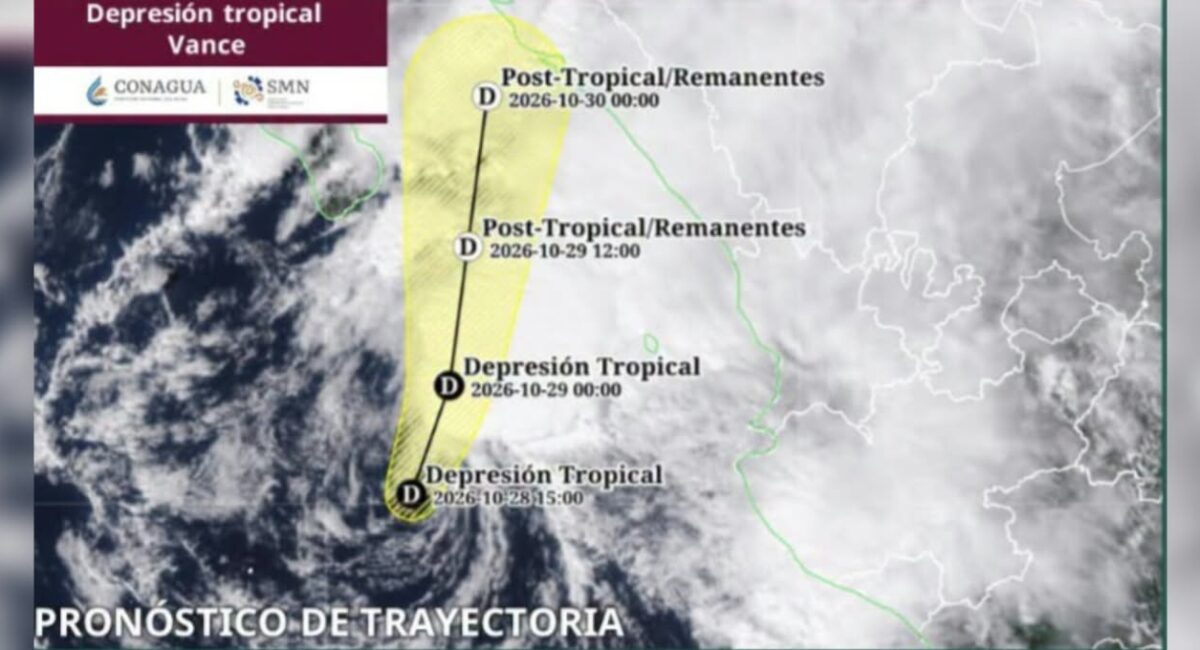 ‘Vance’ se degrada a depresión tropical; continuará generando lluvias en Sinaloa