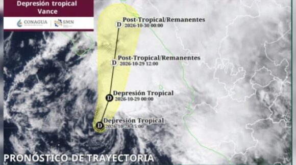 ‘Vance’ se degrada a depresión trocipal; continuará generando lluvias en Sinaloa