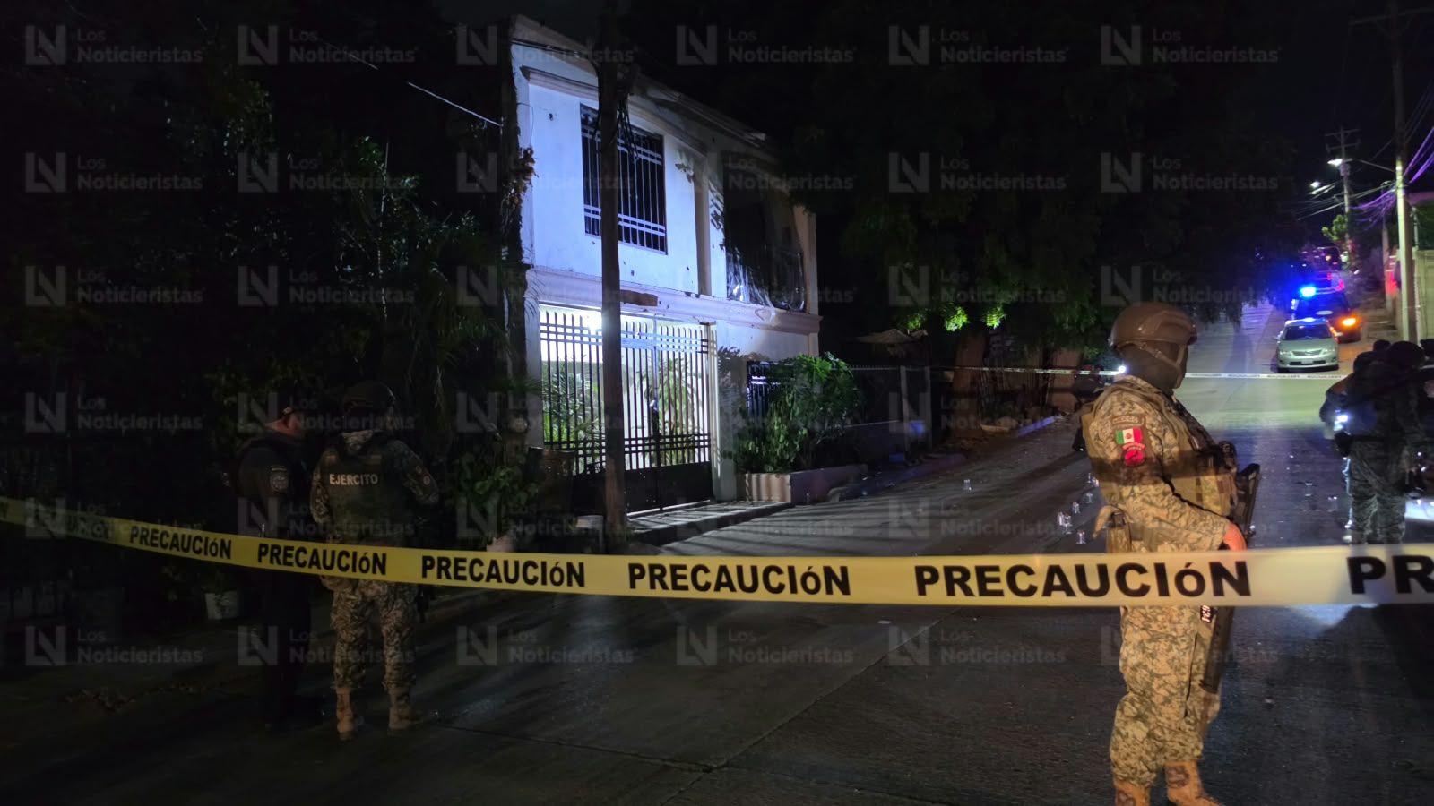 Vivienda baleada en la colonia 10 de Mayo, en Culiacán