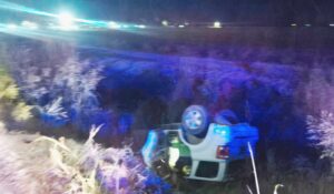 Volcadura deja dos personas lesionadas en Olas Altas, Ahome, Sinaloa