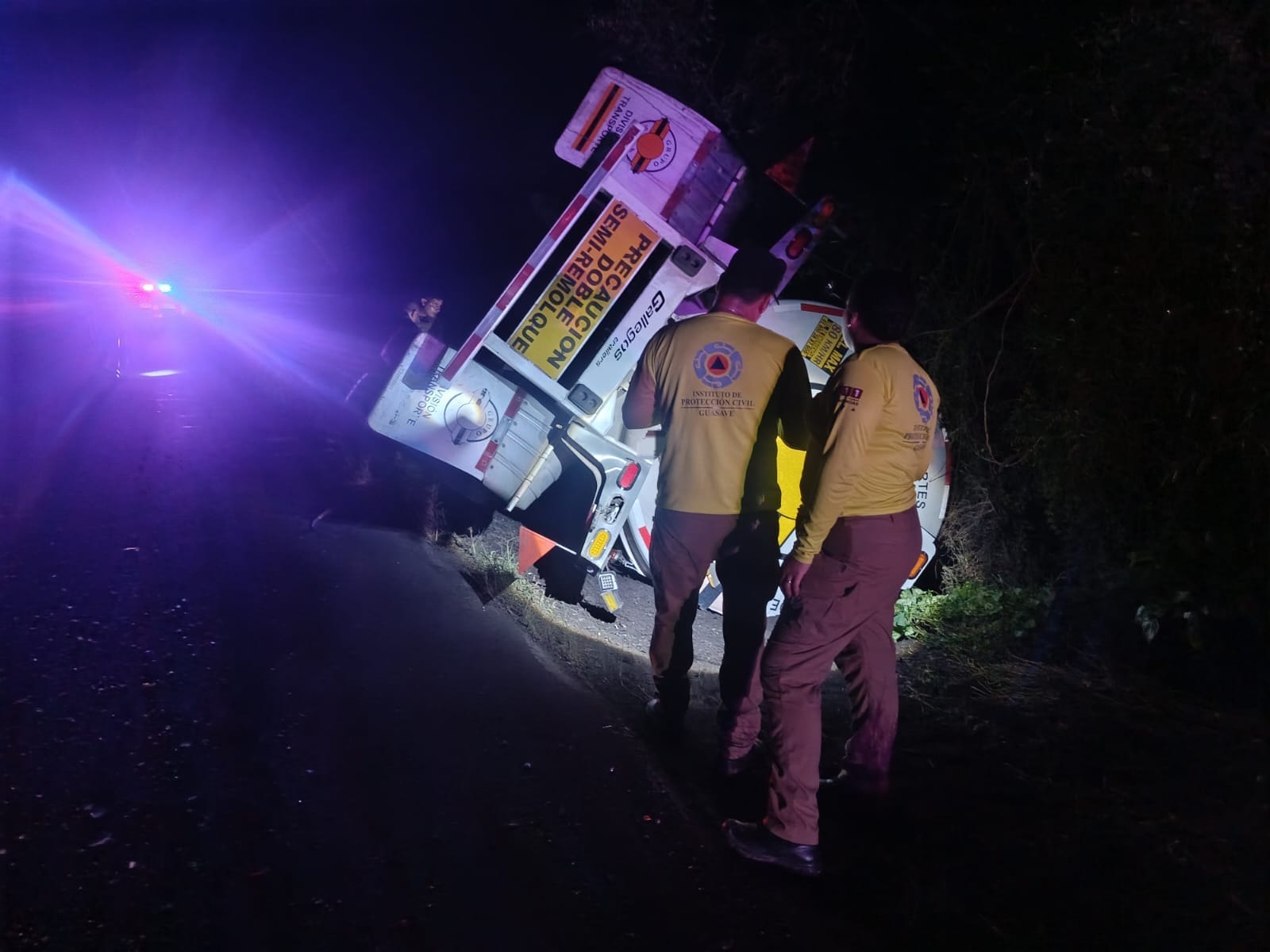 Volcadura en Guasave